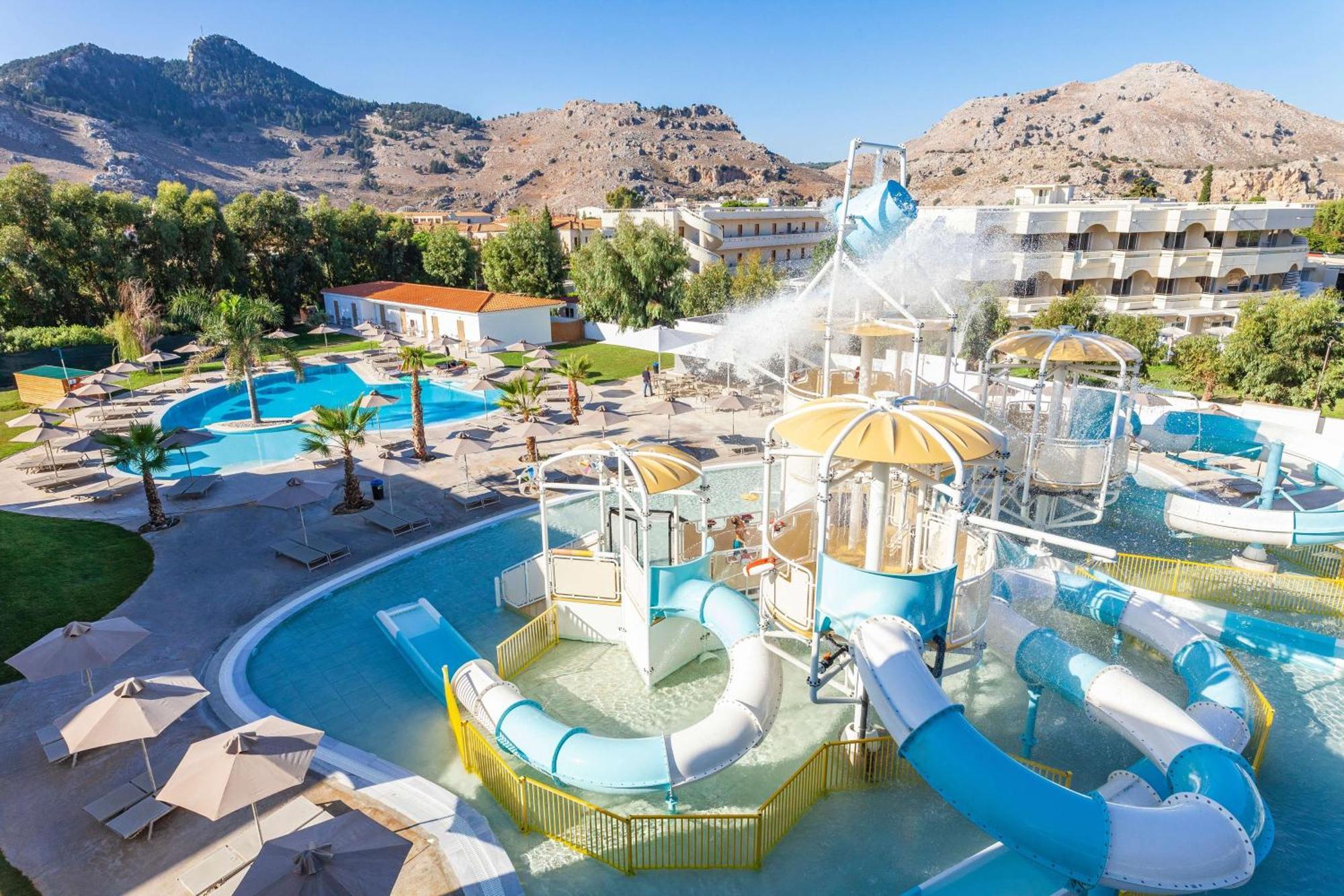 Blue Sea Island Hotel Kolymbia Bagian luar foto