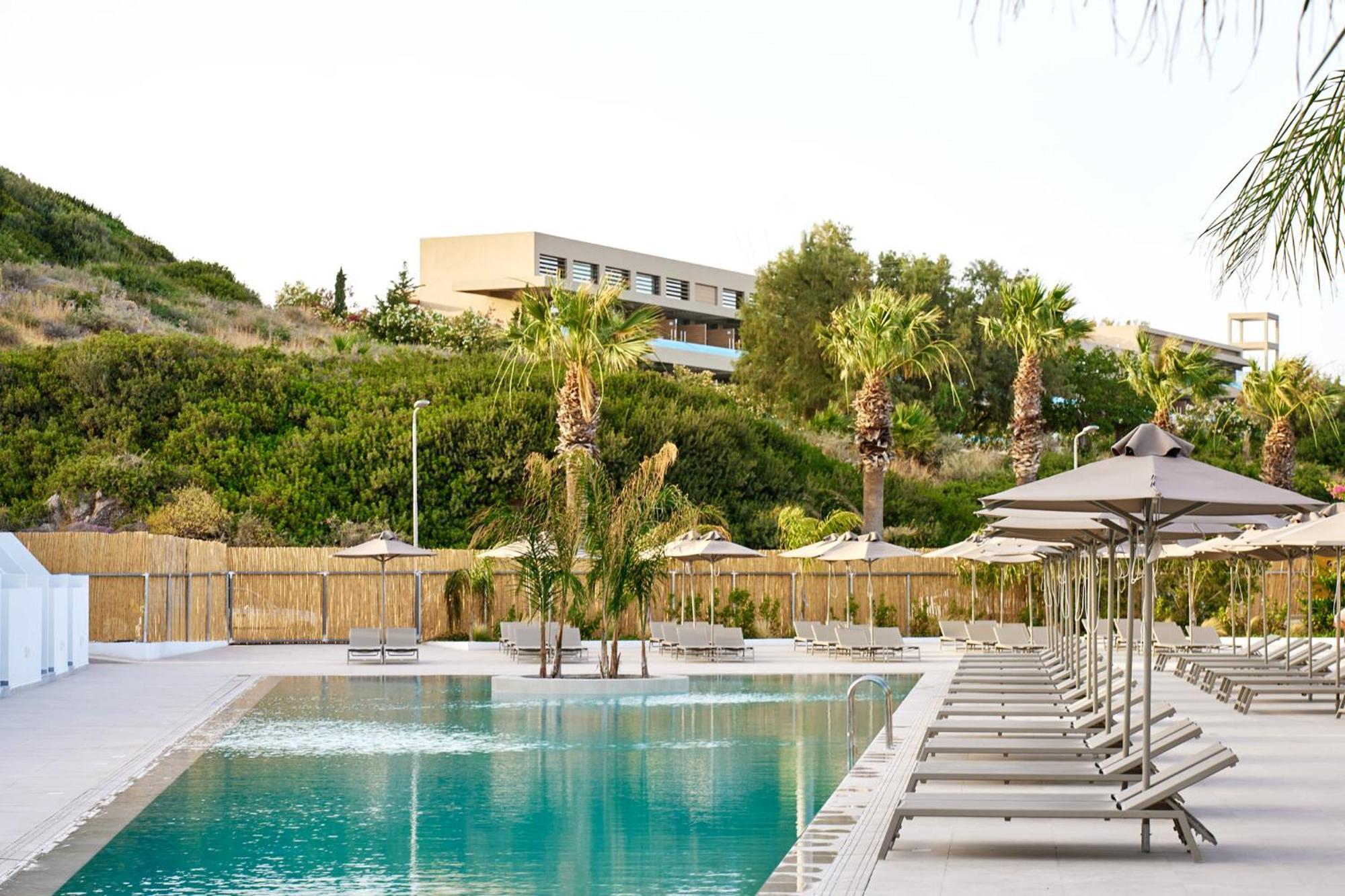 Blue Sea Island Hotel Kolymbia Bagian luar foto