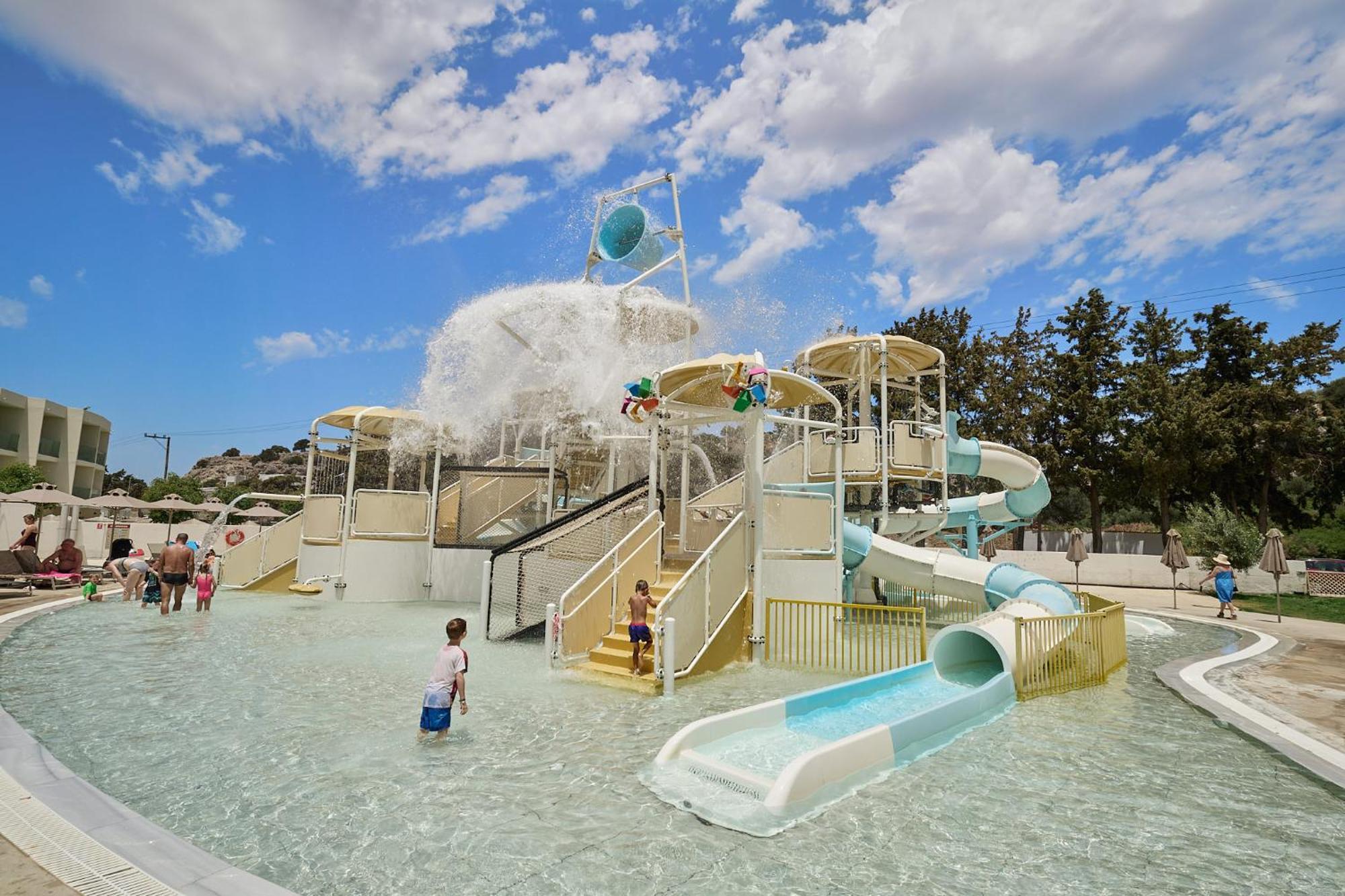 Blue Sea Island Hotel Kolymbia Bagian luar foto